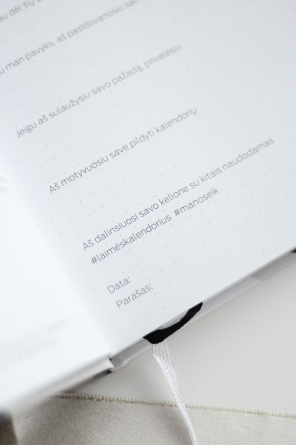 Laimės kalendorius - Darbo knyga - My daily planner - Image 6