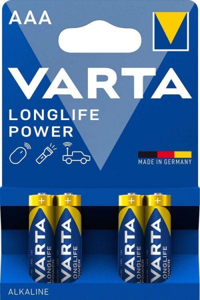 Baterijos Varta LONG LIFE POWER LR03/AA 4xAAA